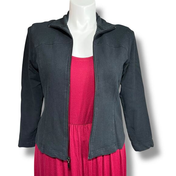 Columbia Womens Vertex Jacket Lightweight Stretch Full Zip High Collar Y2K Black - Picture 8 of 11